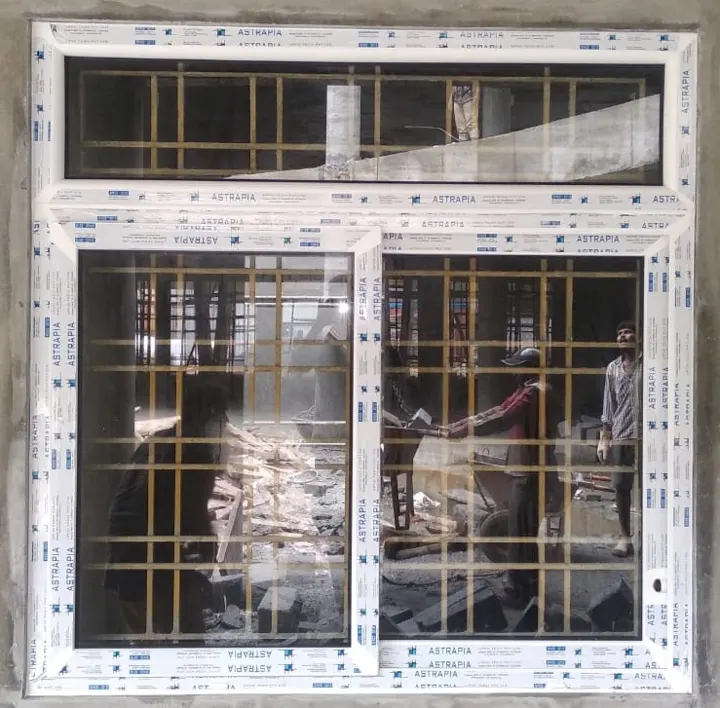 Astrapia UPVC White Colour sliding window with top fixed — Astrapia project photograph 10