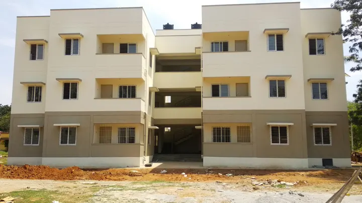 Police housing at Dandinashivara UPVC work complete by Astrapia team — Astrapia project photograph 277